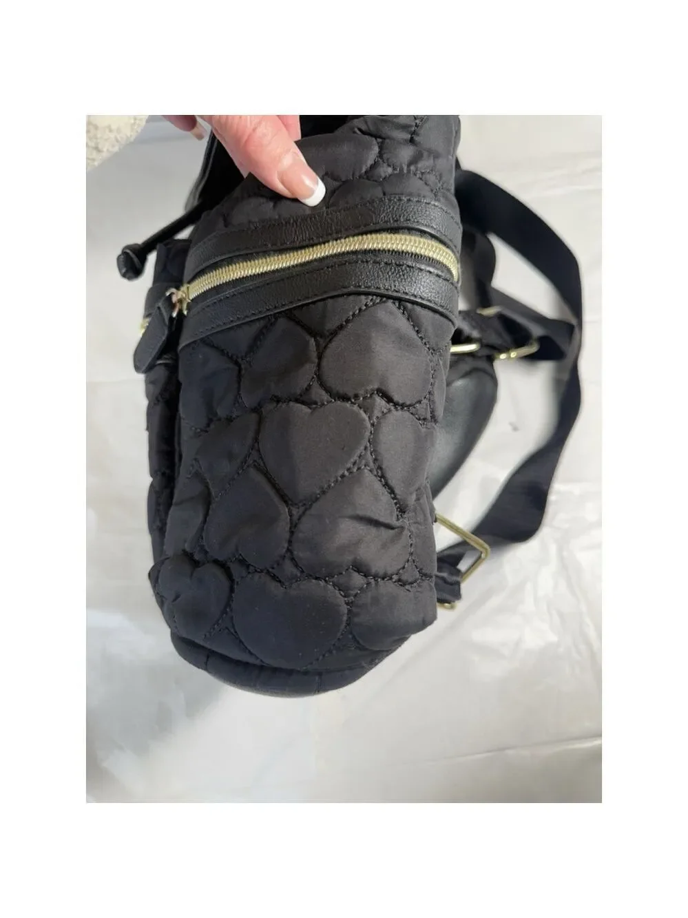 Betsey Johnson Backpack Quilted Black